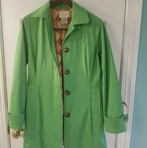 Ladies Green Raincoat